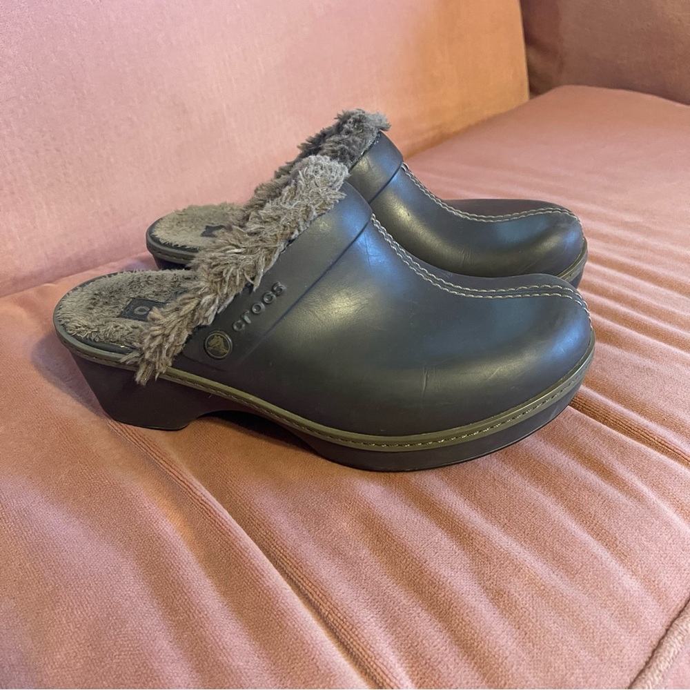 Crocs Faux Fur Slip-on Clogs